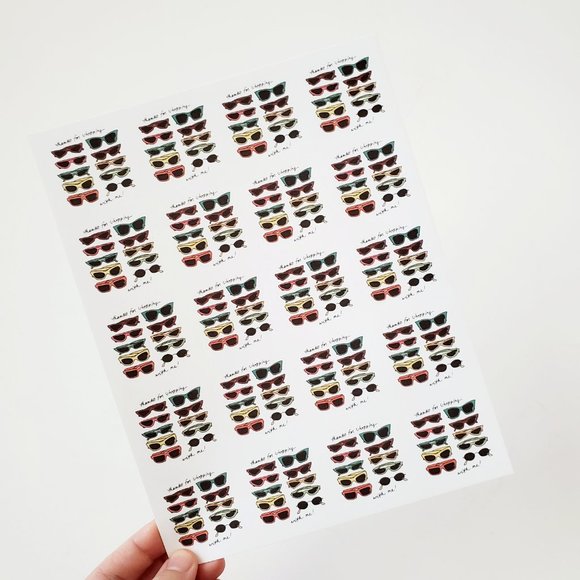 LB017 Summer Sunglasses Sticker [Price Firm] - Picture 5 of 7